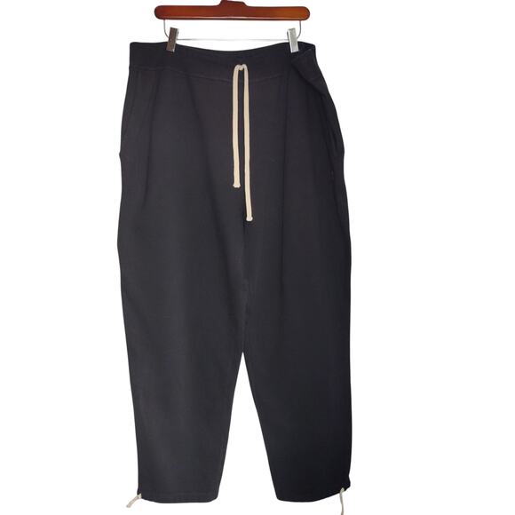Polo Ralph Lauren Men's Sz 2XB Black Fleece Lined Sweat Pants Tie Waist - Picture 1 of 7